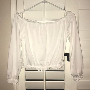 White Off-shoulder Tee